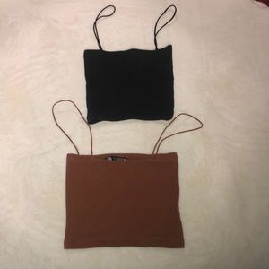 Set of ZARA crop tops